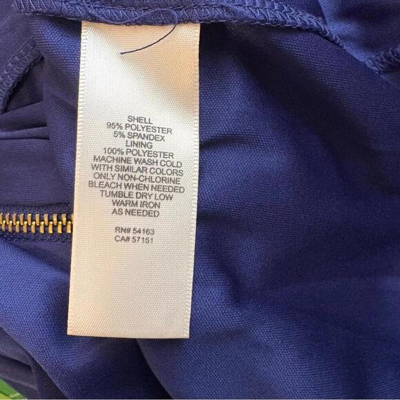 Eliza J Woman’s 6 Floral Shift Dress Tunic Blue Pink 3/4 Sleeve Lined - Picture 9 of 9